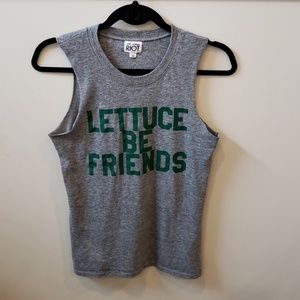 Sub_urban riot graphic muscle tee. Gray size XS